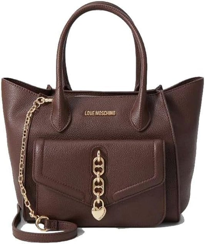 Love Moschino Axelväska Mörkbrun One Size Väskor Dam Naty Shop Standardtitel