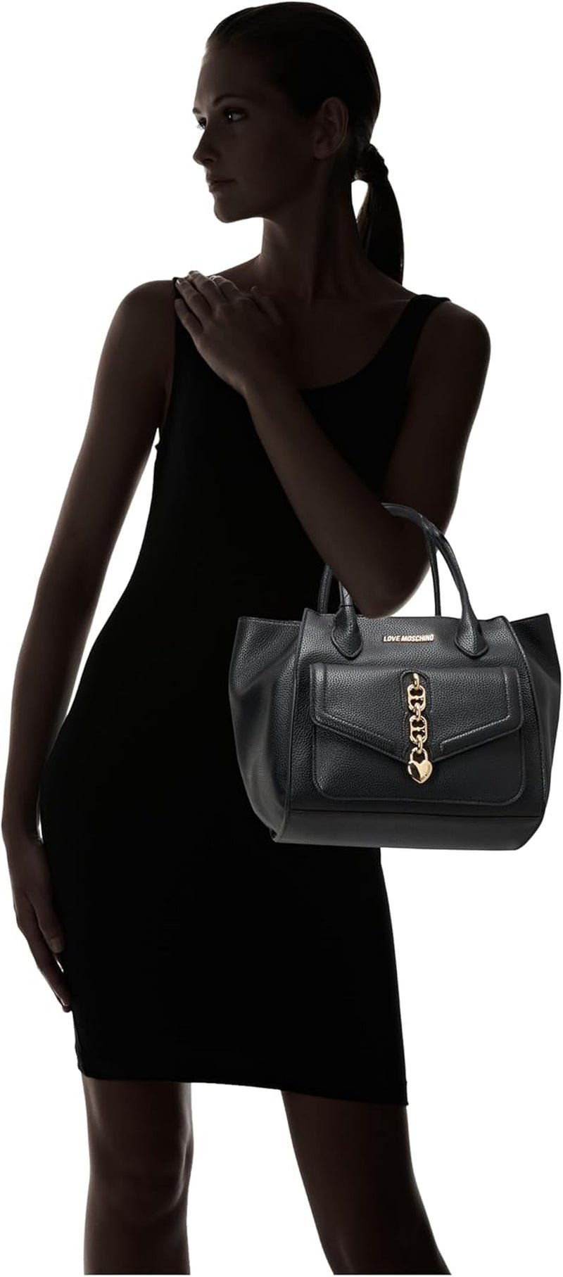Love Moschino Axelväska Svart, One Size Damväskor Naty Shop