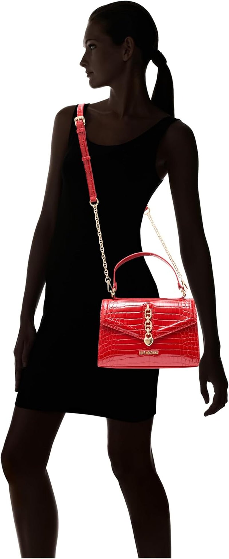 Love Moschino Röd Väska One Size Damväskor Naty Shop