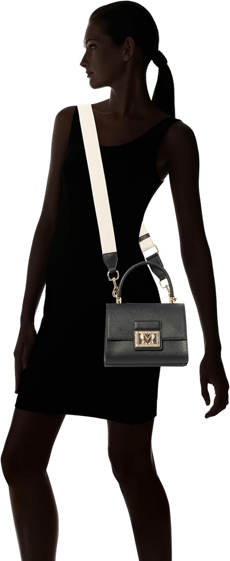 Love Moschino Dam BORSA A Mano, Nero BORSA A Mano, Nero Dam Väskor Naty Shop