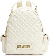 Love Moschino, ryggsäck för kvinnor Dam Naty Shop Väskor Vit