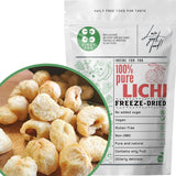 Frystorkad litchi | 100% Litchi torkad frystorkad frukt | naturligt torkad Vegansk glutenfri | Inte litchi juice Lychee sirap | Frystorkad frukt tropisk litchi | ZingyZoo Dehydrerade produkter Naty Shop Standardtitel