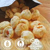 Frystorkad litchi | 100% Litchi torkad frystorkad frukt | naturligt torkad Vegansk glutenfri | Inte litchi juice Lychee sirap | Frystorkad frukt tropisk litchi | ZingyZoo Dehydrerade produkter Naty Shop