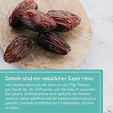 MABYEN Energikulor Dadel Ekologisk 20 st. | Dadelbollar - Sockerfria hälsosamma mellanmål för graviditet och amning - Proteinbars med torkad frukt - 13 x kakao och 7 x mangosmak Dehydrerade produkter Naty Shop