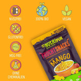Frystorkad mango: 100g frystorkad frukt från mjuka bitar av mango utan tillsatt socker - torkad mango - torkad mango - torkad frukt - torkad frukt från NutriPur Dehydrerade produkter Naty Shop