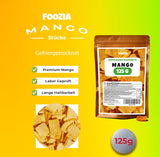 Frystorkad mango stora bitar Frystorkad frukt Inga tillsatser 100% ren naturlig mango Frystorkad mango Torkad frukt Torkad mango 125g från Foozia (125g) Dehydrerade produkter Naty Shop