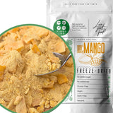 Frystorkad mango | Inget tillsatt socker Frystorkad mango | Frystorkad mango Mangofrukt Torkad mango | Torkad mango Torkad frukt utan tillsatser | ZingyZoo torkad mango (100 g) Dehydrerade produkter Naty Shop krossade bitar 300 g