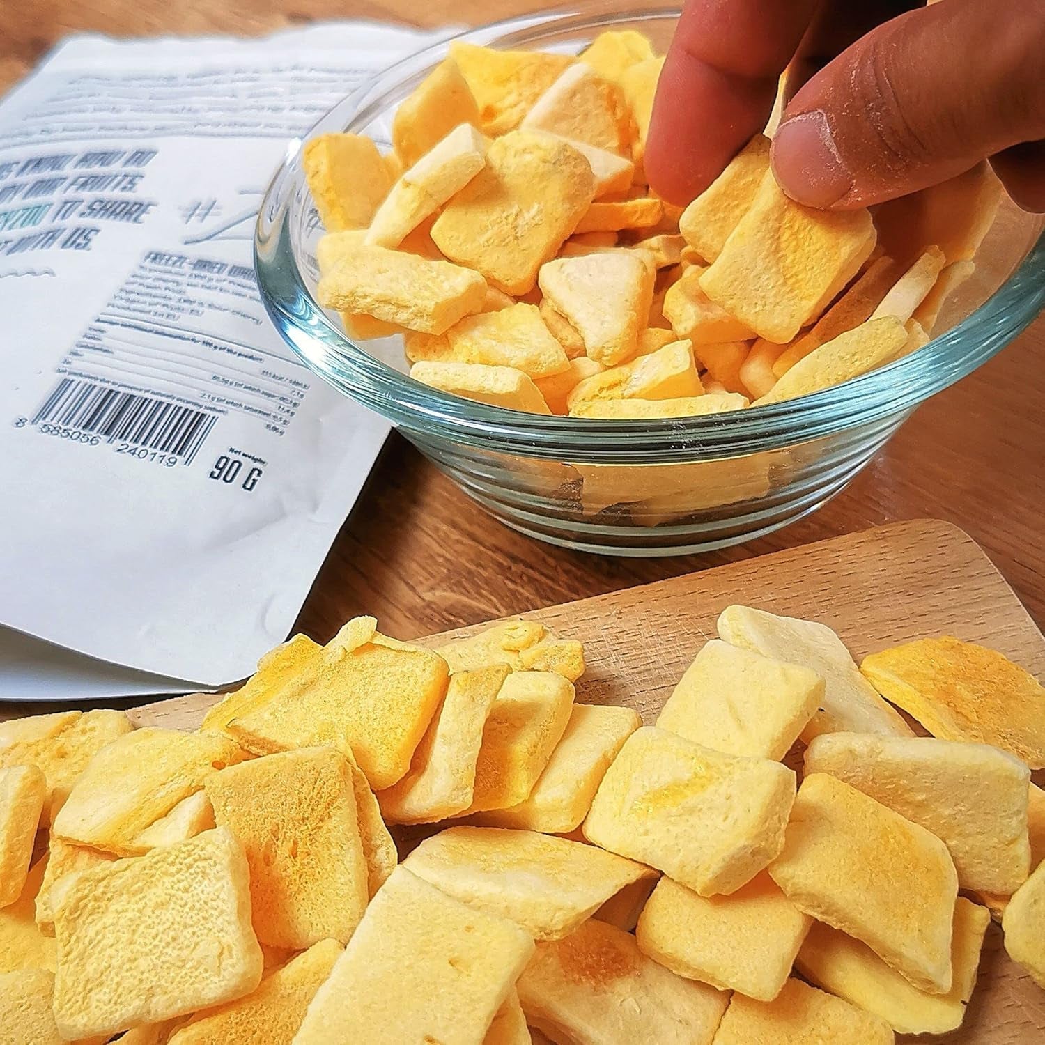 Frystorkad mango | Inget tillsatt socker Frystorkad mango | Frystorkad mango Mangofrukt Torkad mango | Torkad mango Torkad frukt utan tillsatser | ZingyZoo torkad mango (100g) Naty Shop torkade produkter
