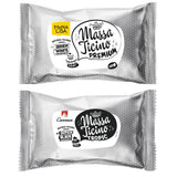 Massa Ticino Set 1x Vit fondant 250g och 1x Svart fondant 250g - Premium sockerpasta för tårtor, rullfondant - Perfekt för tårtor, modellering och dekorationer - Fondant för professionella och amatörbagare Sockerpasta Naty Shop Standardtitel