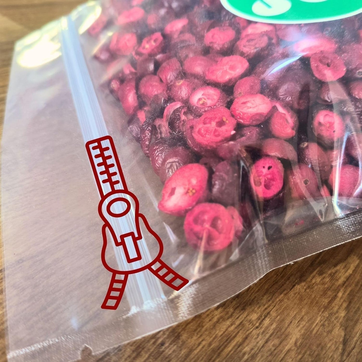 Frystorkade tranbär utan socker | XL 250g Frystorkade naturliga osötade tranbär | Frystorkade naturliga vilda frukter | Frystorkade tranbär | ZingyZoo Dehydrerade produkter Naty Shop