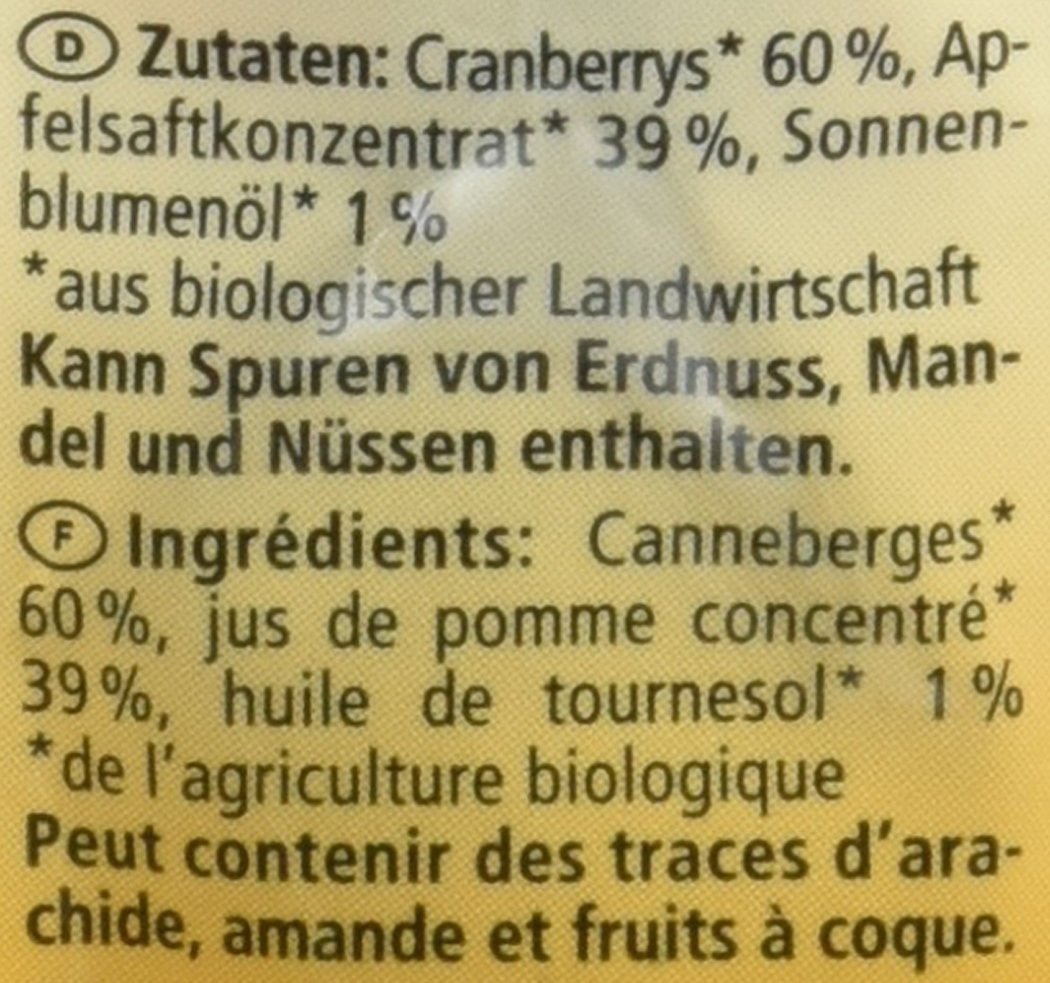 Ekologiska tranbär, 100g Naty Shop torkade produkter