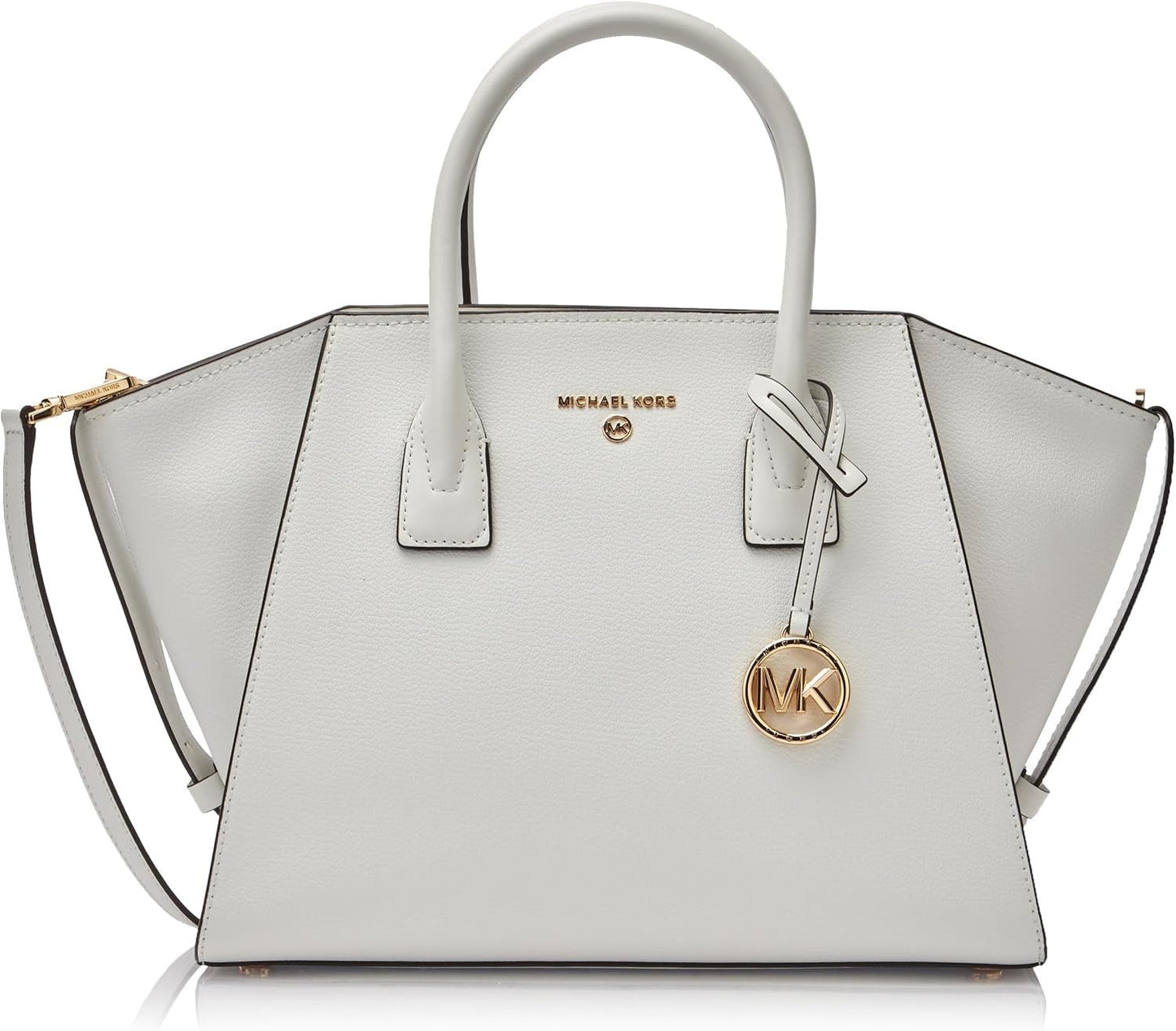 MICHAEL KORS Dam Avril LG TZ Satchelväska, Opticwhite Damväskor Naty Shop Standardtitel