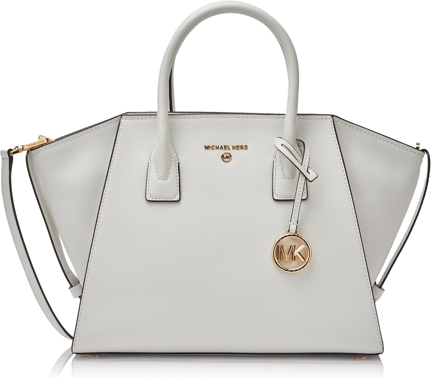 MICHAEL KORS Dam Avril LG TZ Satchelväska, Opticwhite Damväskor Naty Shop Standardtitel