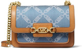 Michael Kors Naty Shop Denim Axelväska Damväskor