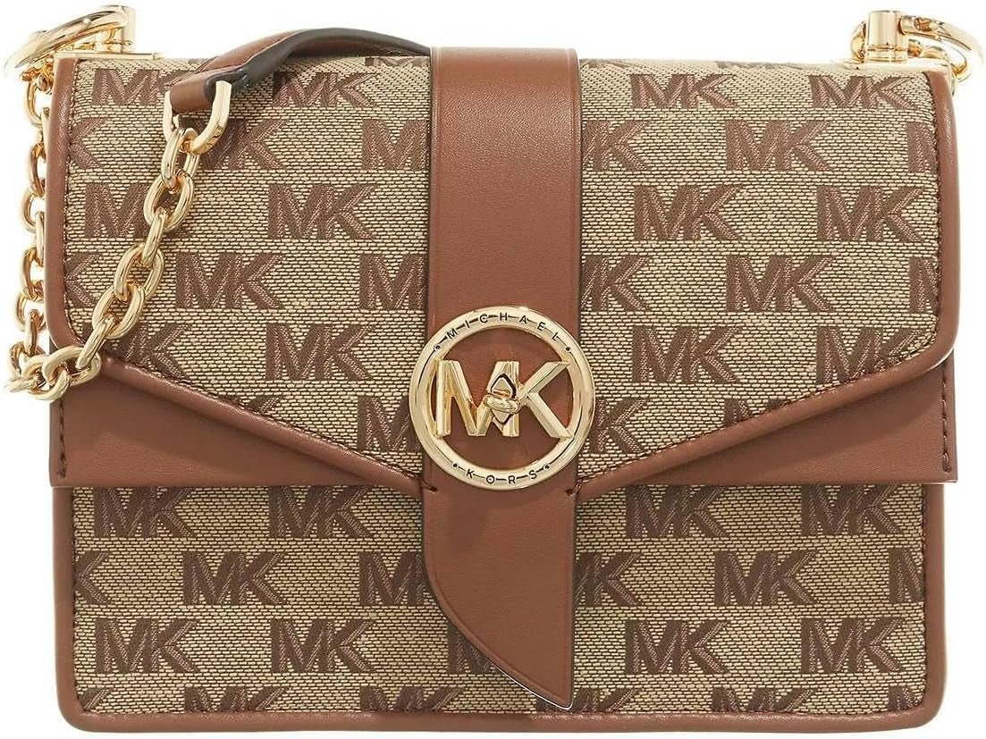 Michael Kors Greenwich Sm Conv Xbody Bag Damväskor Naty Shop Beige/ebenholts