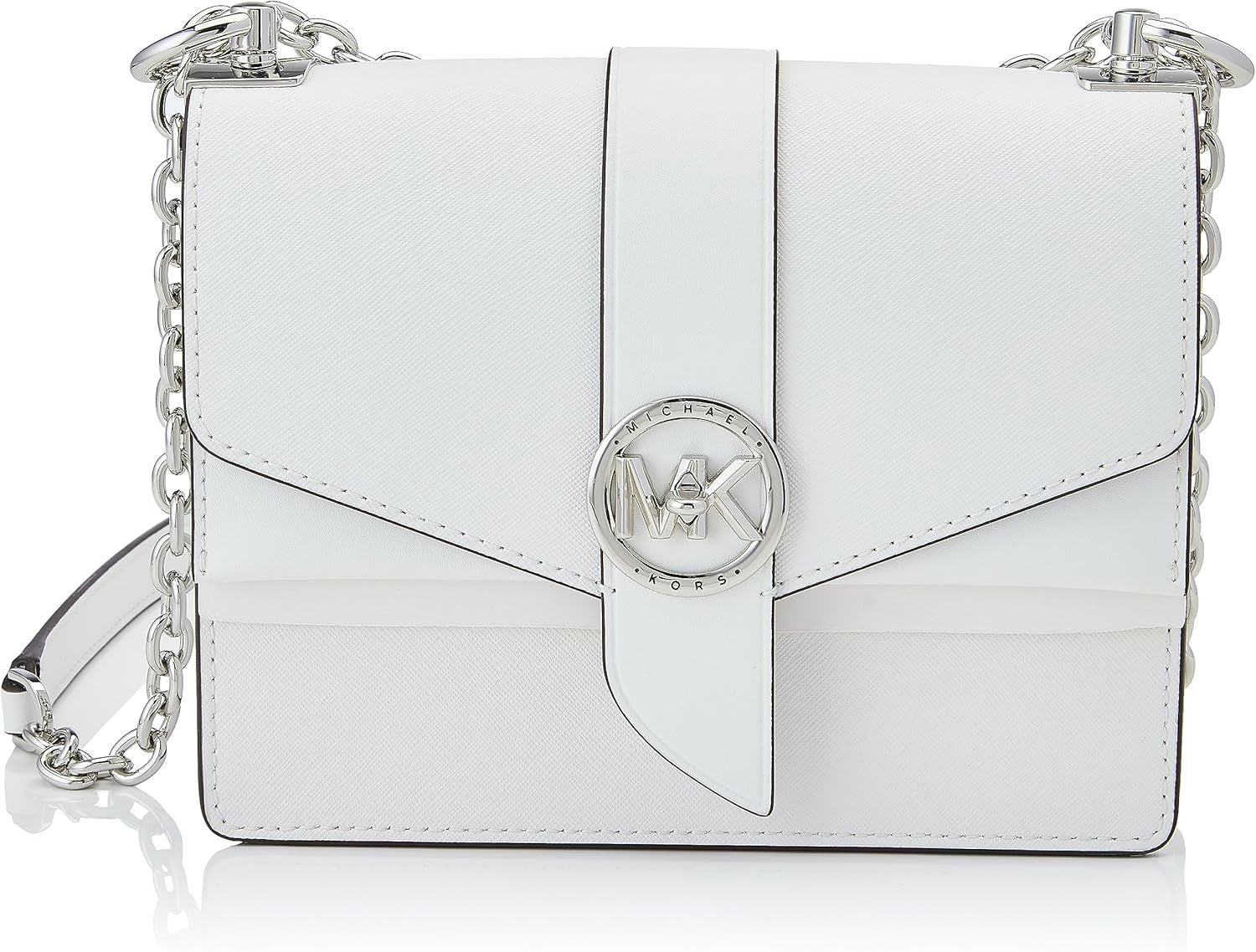 Michael Kors Greenwich Sm Conv Xbody Bag Dam Väskor Naty Shop Optisk vit