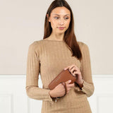 Michael Kors - Cognac Mobilfodral - Damplånbok Dam Naty Shop