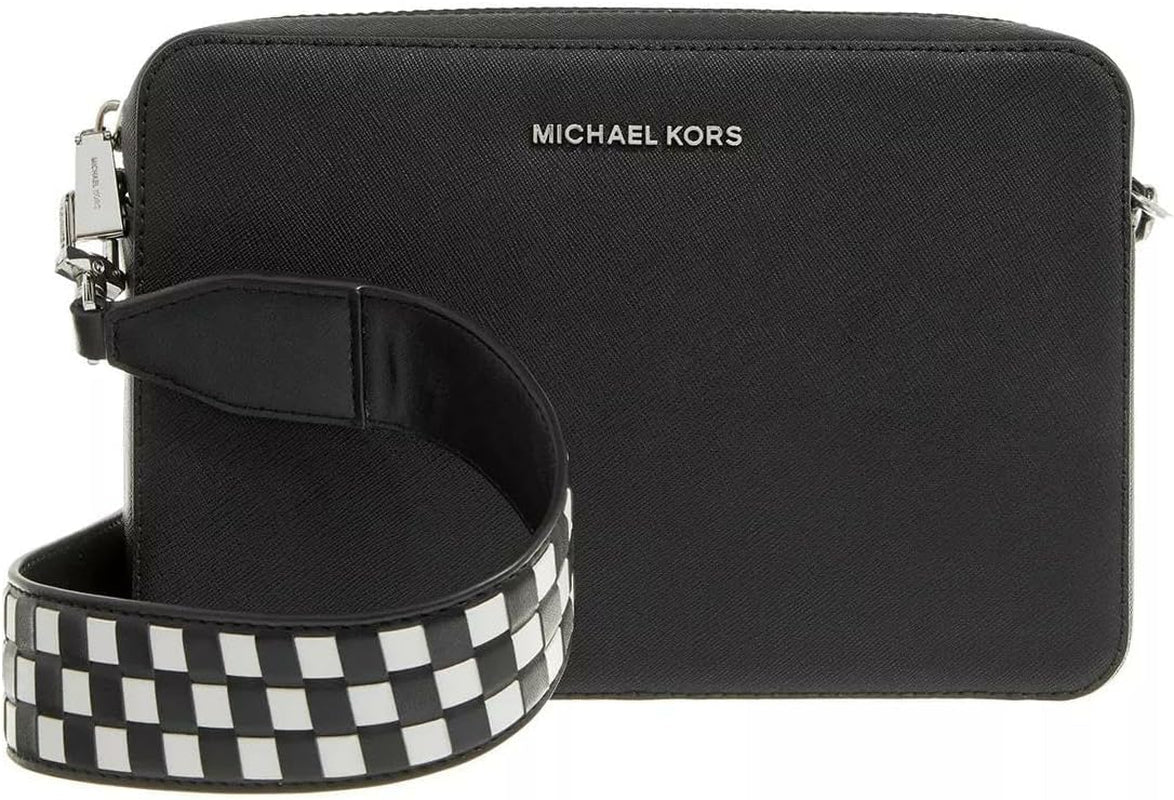 Michael Kors Jet Set Lg Ew Crossbody-väska Damväskor Naty Shop Blk/Opticwht