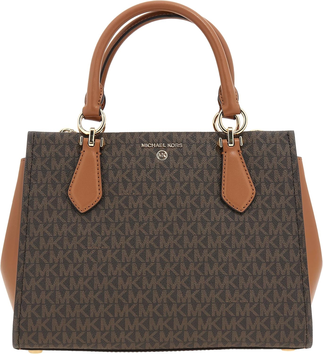 Michael Kors Ladies Md Satchel Bag Dam Väskor Naty Shop Brn/Acorn