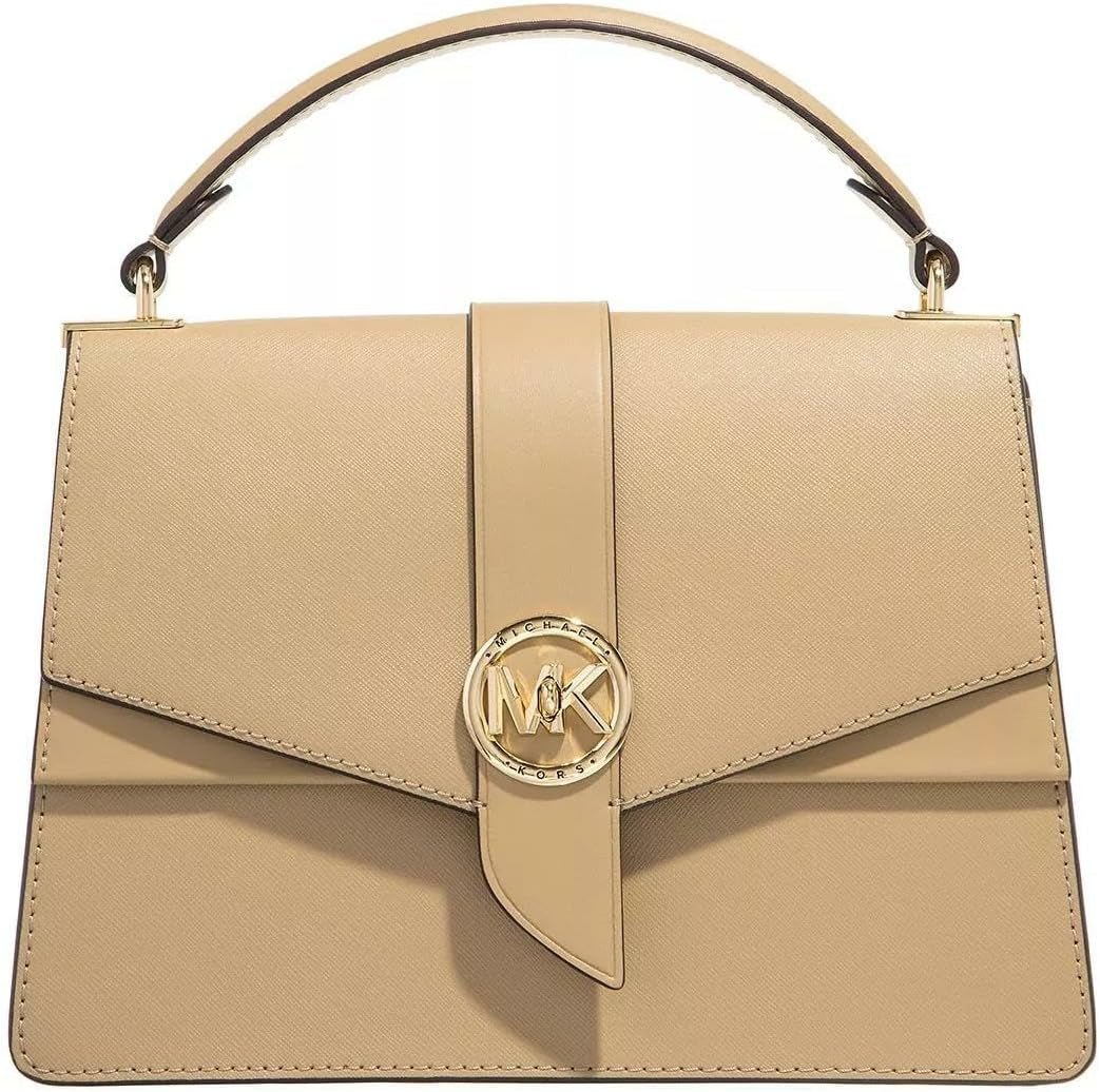 Michael Kors Damer Md Th Satchel Grön Väska Väska Dam Naty Shop Camel