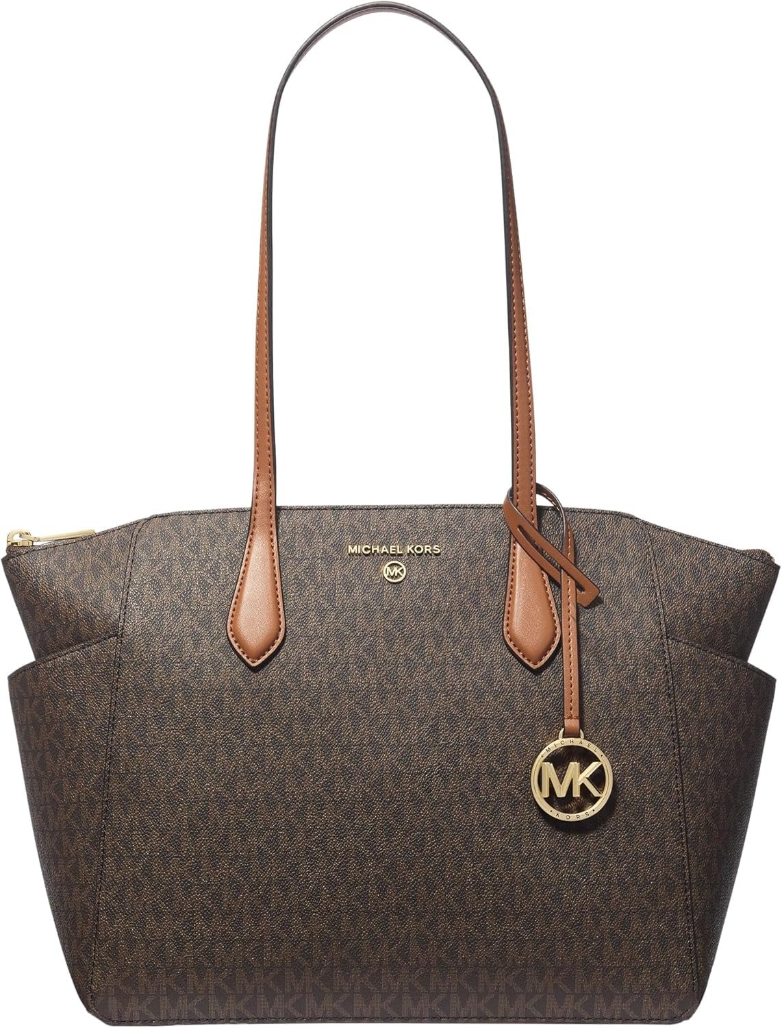 Michael Kors Marilyn Md Tz Tygväska Damväskor Naty Shop Brn/Acorn