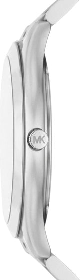 Michael Kors - Slim Runway Collection Silverfärgad rostfritt stål Herrklocka MK1060SET Herrplånbok Naty Shop