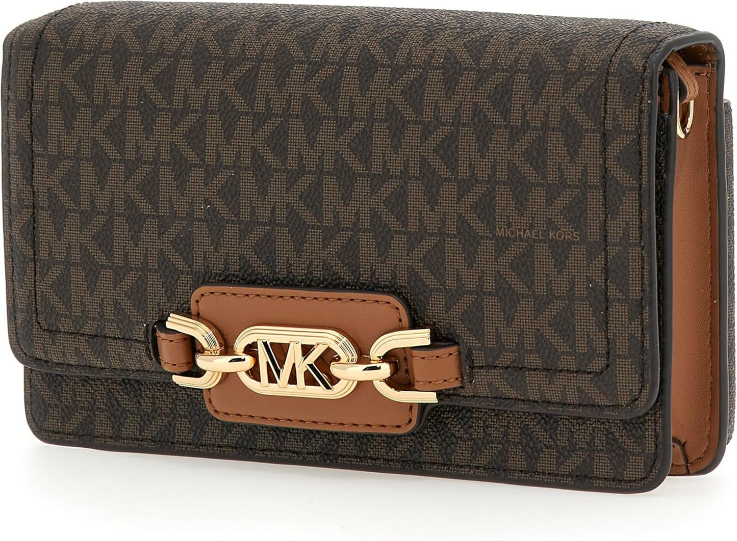 MICHAEL KORS Dam Heather PHN CHN XBODY Väska, Mörkbrun Dam Väskor Naty Shop