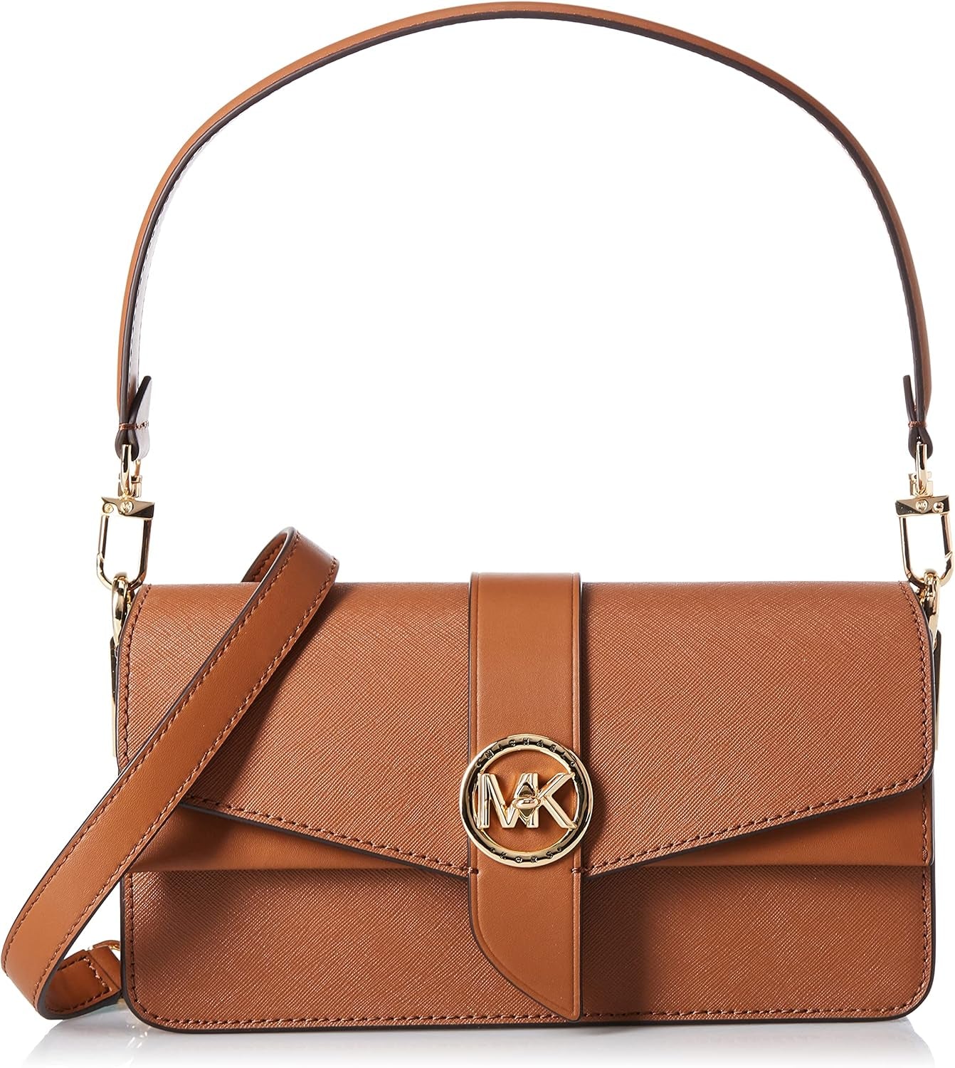 Michael Kors Kvinnor Greenwich Medium Saffiano Läderväska, Bagageväskor Kvinnor Naty Shop Standardtitel