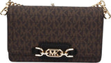 Michael Kors Dam Sm Phn CHN Xbody Bag, Brun/Blk Damväskor Naty Shop Standardtitel