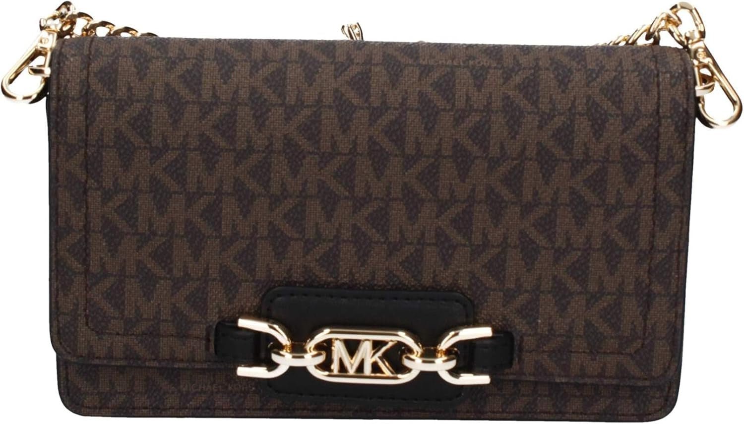 Michael Kors Dam Sm Phn CHN Xbody Bag, Brun/Blk Damväskor Naty Shop Standardtitel