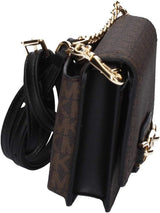 Michael Kors Dam Sm Phn CHN Xbody Väska, Brun/Blk Damväskor Naty Shop