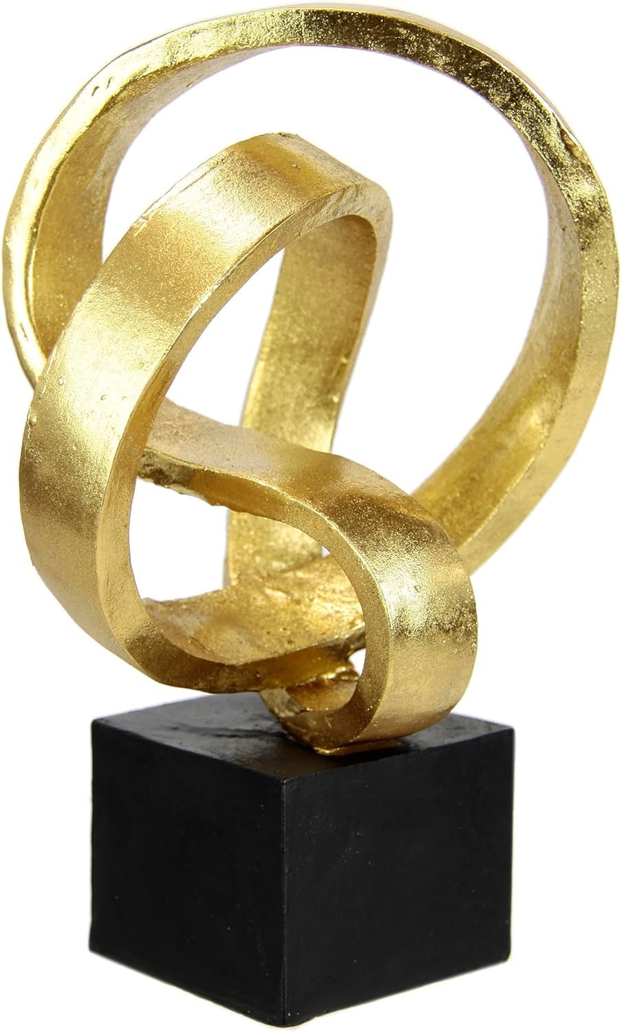 Modern deco Skulptur Konstprydnader 3D-bildstaty Modern dekoration Figurer Abstrakt konst Presentidé, Silverstatyetter och skulpturer Naty Shop Guld