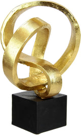 Modern deco Skulptur Konstprydnader 3D-bildstaty Modern dekoration Figurer Abstrakt konst Presentidé, Silverstatyetter och skulpturer Naty Shop Guld