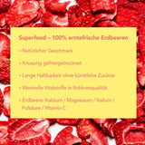 Mono frystorkade chips - 300g jordgubbschips från 100 % naturliga jordgubbar - torkad tropisk frukt - torkad jordgubbsfrukt - mellanmål till müsli och desserter - jordgubbschips Torkad produkter Naty Shop