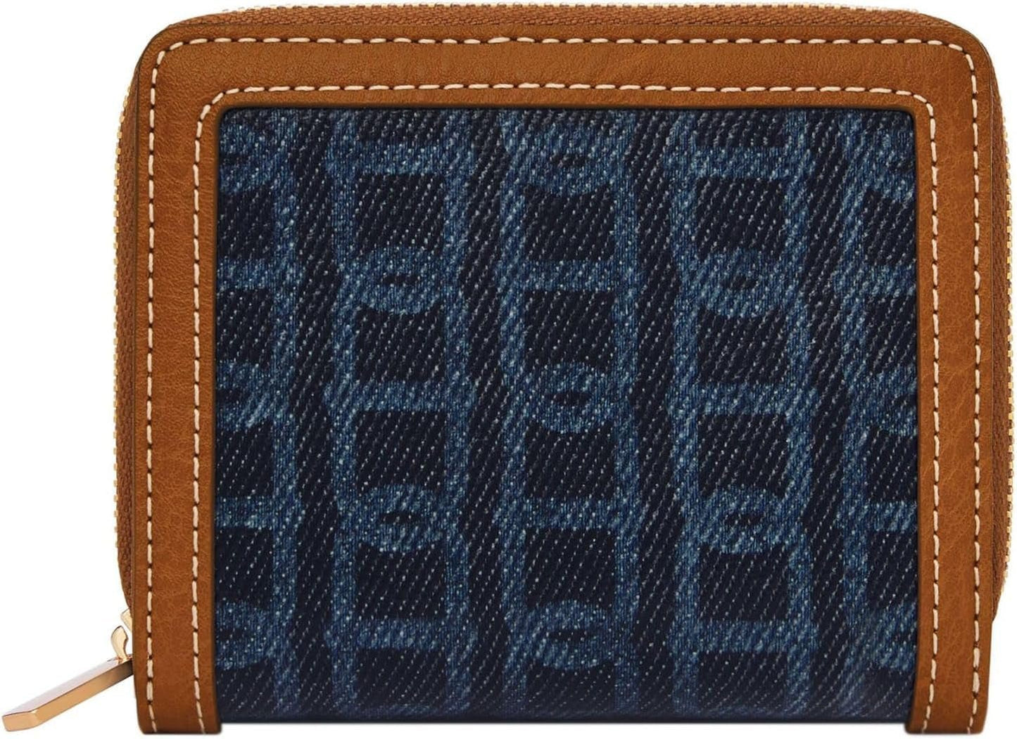 Fossil Logan multifunktionell damplånbok Dam Naty Shop Blå 11,1 Cm L X 2,5 Cm B X 8,9 Cm H