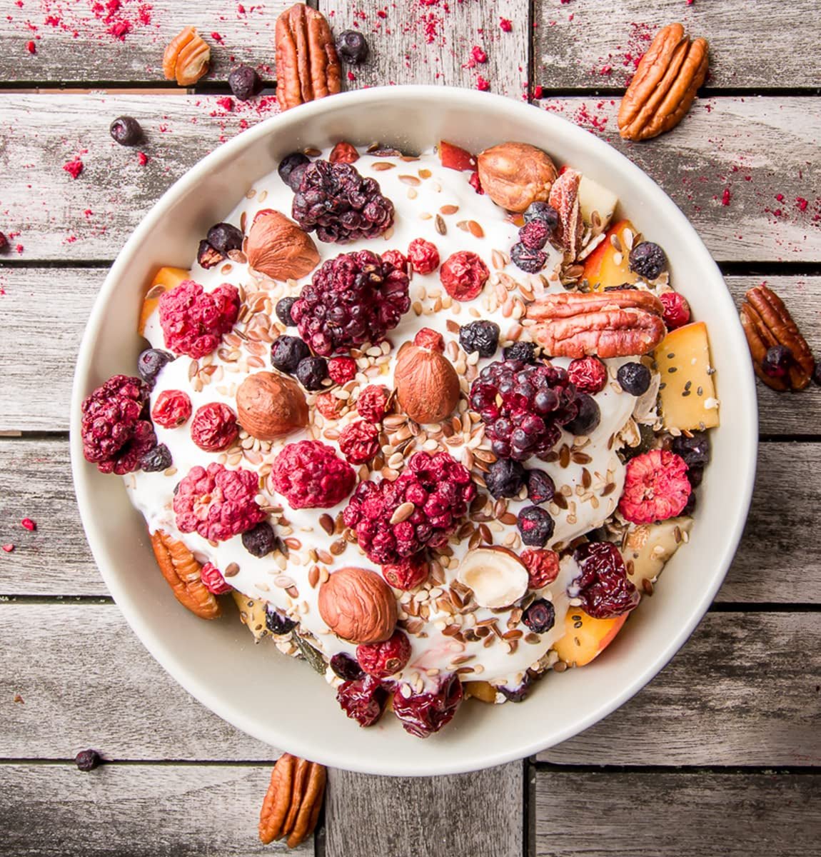 Frystorkade björnbär BRIX | Naturliga björnbär, torkade 105 g | Great Taste Award för torkade bär | Icke-GMO, glutenfria, veganska, undanhållna vitaminer Naty Shop Dehydrerade produkter