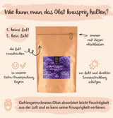 Frystorkade björnbär BRIX | Naturliga björnbär, torkade 105 g | Great Taste Award för torkade bär | Icke-GMO, glutenfria, veganska, undanhållna vitaminer Naty Shop Dehydrerade produkter