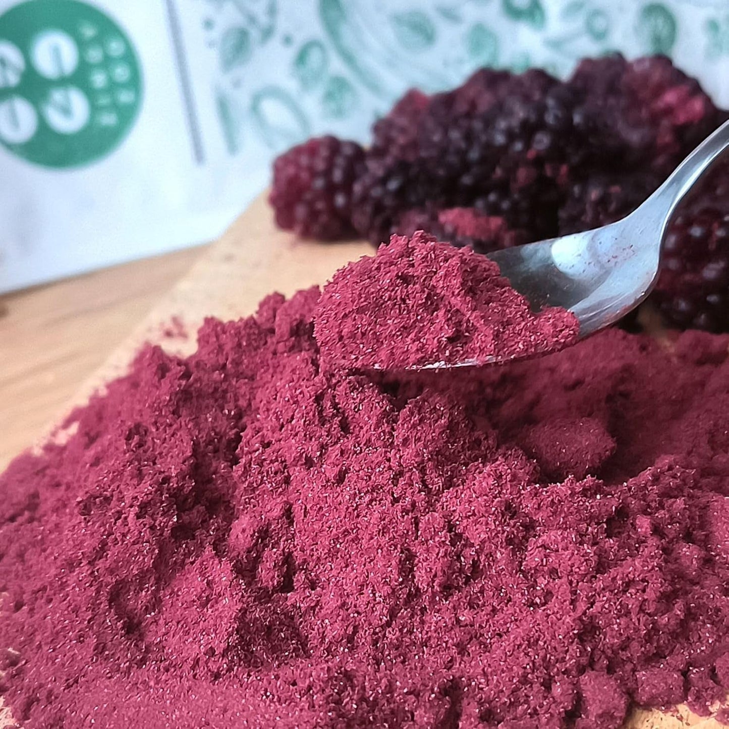 Frystorkade björnbär i pulver | 100% frystorkat fruktpulver Naturlig torkad frukt utan tillsatser | fruktpulver Frystorkad frukt björnbärspulver Dehydrerade produkter Naty Shop