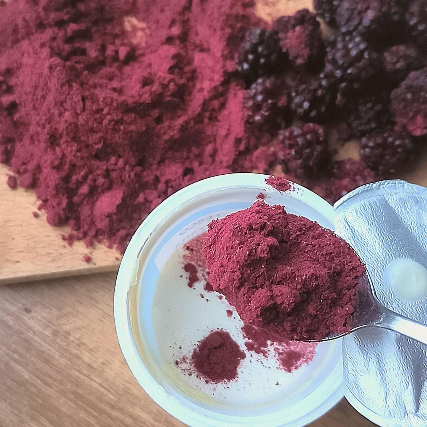 Frystorkade björnbär i pulver | 100% frystorkat fruktpulver Naturlig torkad frukt utan tillsatser | fruktpulver Frystorkad frukt björnbärspulver Dehydrerade produkter Naty Shop