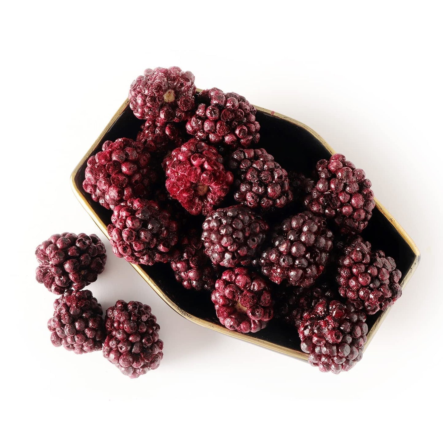 Frystorkade hela björnbär 100g - Frystorkade frukter - Frystorkade torkade frukter - Frystorkade hela björnbär för bakning, dekoration av kakor, snacks, müsli, desserter Torkade produkter Naty Shop