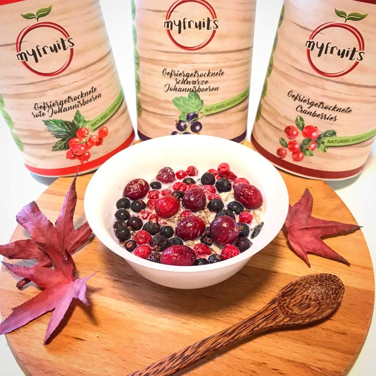 myfruits svarta vinbär, frystorkad frukt, 100g, utan tillsatser, 100% svarta vinbär, frystorkade och torkade frukter till müsli eller gröt... Torkad produkter Naty Shop