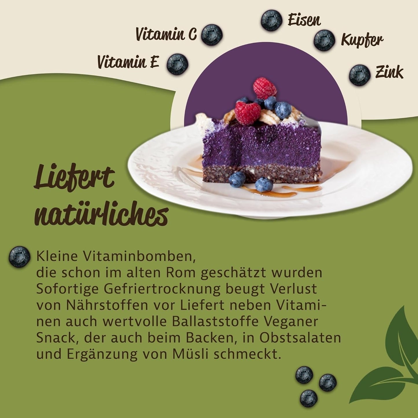 Mynatura ekologiska frystorkade vilda blåbär I Blåbär I Frukt I Bär I Naturprodukt I Ekologisk kvalitet I Påse (1x 200g) Uttorkade produkter Naty Shop