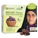NABALI FAIRKOST FÖR ALLA Dadlar Medjool Medjoul från Palestina - 100% naturlig vegansk aromatisk traditionell färsk och orientalisk I utan konserveringsmedel 5 kg (1 förpackning), Small/Medium Dehydrerade produkter Naty Shop 1 kg (1 pack), Large/Jumbo