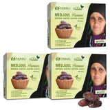 NABALI FAIRKOST FÖR ALLA Dadlar Medjool Medjoul från Palestina - 100% naturlig vegansk aromatisk traditionell färsk och orientalisk I utan konserveringsmedel 5 kg (1 pack), Small/Medium Naty Shop dehydrerade produkter 1kg (3 pack) Large/Jumbo
