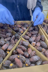 NABALI FAIRKOST FÖR ALLA Dadlar Medjool Medjoul från Palestina - 100% naturlig vegansk aromatisk traditionell färsk och orientalisk I utan konserveringsmedel 5 kg (1 förpackning), Small/Medium Dehydrerade produkter Naty Shop