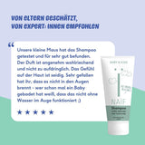 Naïf - Vårdschampo - för spädbarn och barn - Babyschampo med naturliga ingredienser - 100% vegan - 0% SLES - Utan mikroplaster, silikoner och parabener - 200 ml Barn - Bad och hudvård Naty Shop