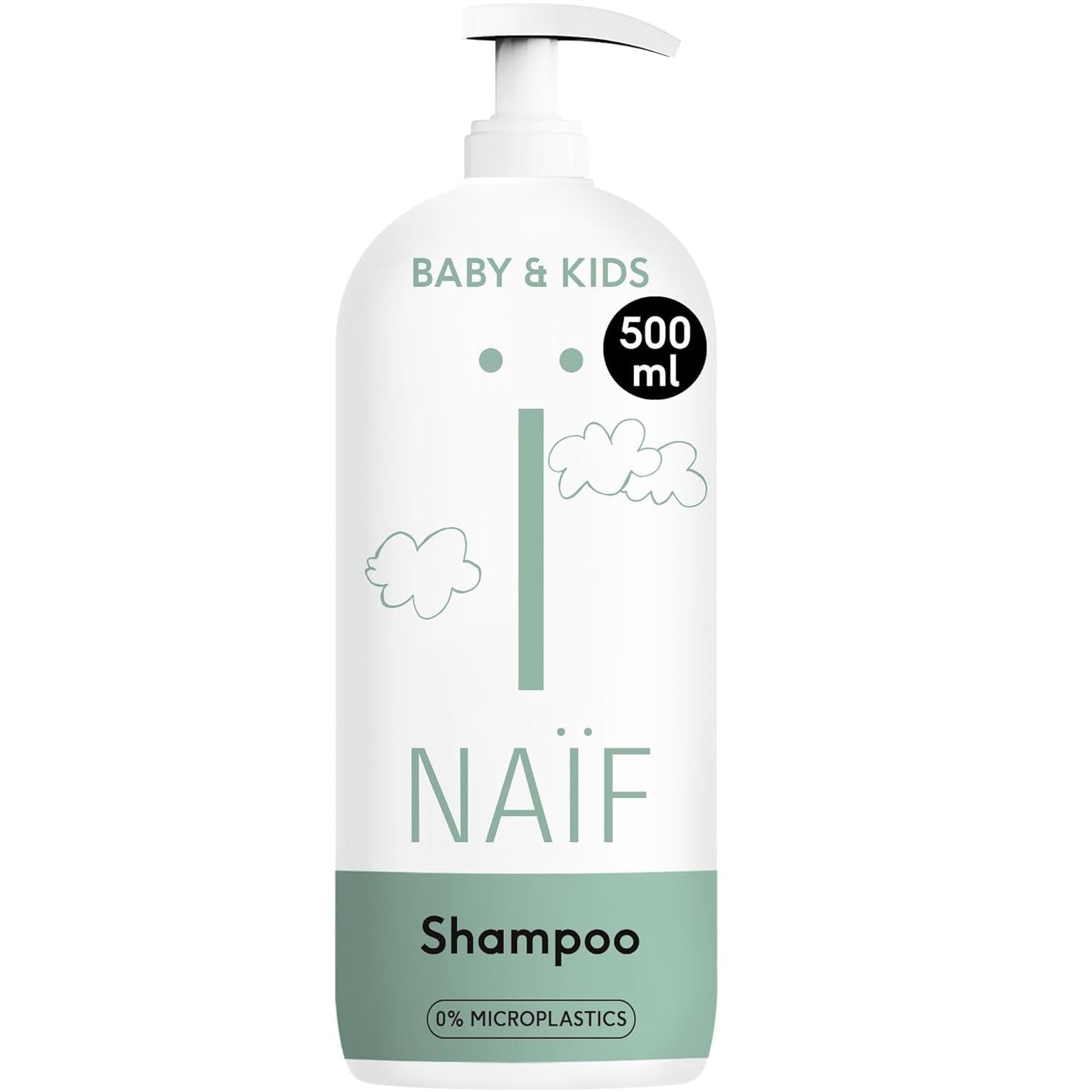 Naïf - Vårdschampo - för spädbarn och barn - Babyschampo med naturliga ingredienser - 100% vegan - 0% SLES - Utan mikroplaster, silikoner och parabener - 200 ml Barn - Bad och hudvård Naty Shop L