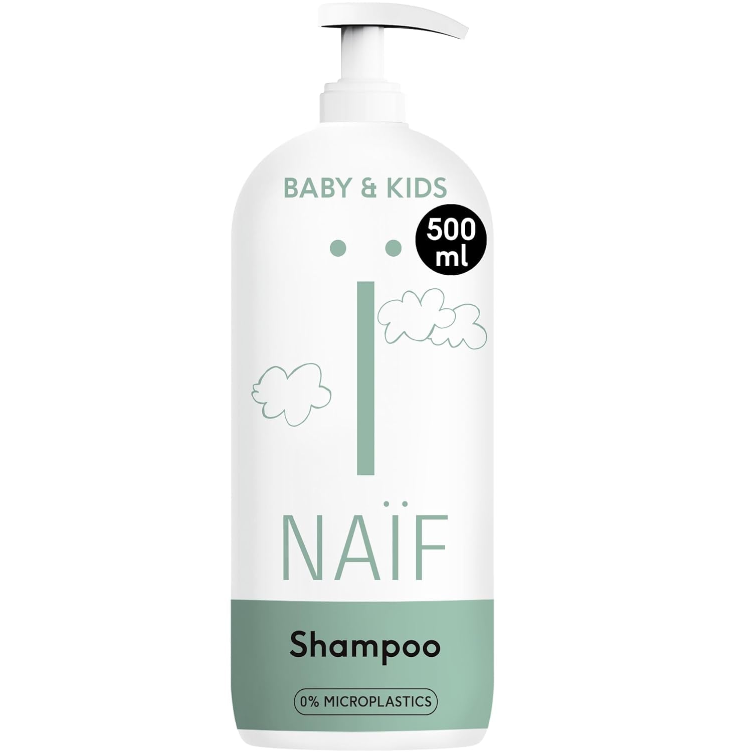 Naïf - Vårdschampo - för spädbarn och barn - Babyschampo med naturliga ingredienser - 100% vegan - 0% SLES - Utan mikroplaster, silikoner och parabener - 200 ml Barn - Bad och hudvård Naty Shop L