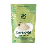 Strimlad ekologisk kokosnöt - 200g. Torkade kokoschips Osötade och torra. Kokosflingor. Sun-dried coconut chips. Utmärkt som mellanmål och för söta recept Naty Shop Dehydrerade produkter 250 G (1 förpackning) riven kokosnöt