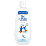 PAEDIPROTECT 2in1 schampo och tvättlotion för spädbarn och barn 200 ml, känslig rengöring och hår utan parfym och mikroplaster, duschgelén återfuktar torr och känslig hud, även för vuxna Barn - Bad och hudvård Naty Shop White 200 Ml (1 förpackning)